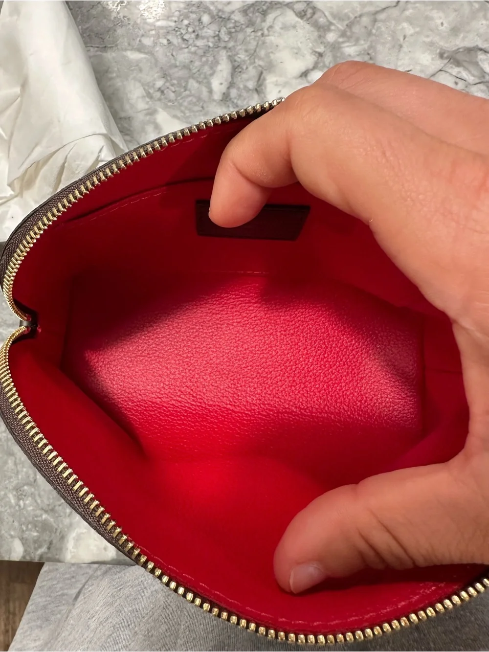 Louis Vuitton Damier Ebene Cosmetic Pouch PM